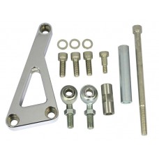 Chrome Aluminum SB Chevy Alternator Bracket - Long Water Pump